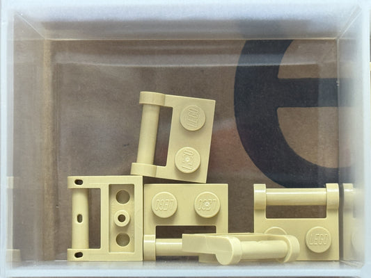LEGO Parts - Tan Plate 1 x 2 with Bar Handle on Side - No 48336 - QTY 5