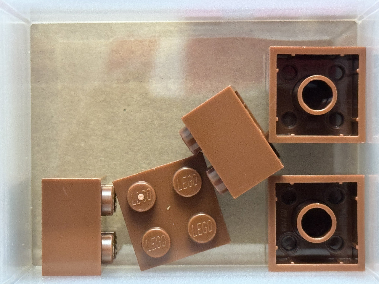 LEGO Parts - Reddish Brown Brick 2 x 2 - No 3003 - QTY 5