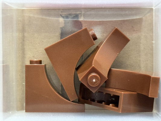 LEGO Parts - Reddish Brown Arch 1 x 3 x 2 Inverted - No 18653 - QTY 5