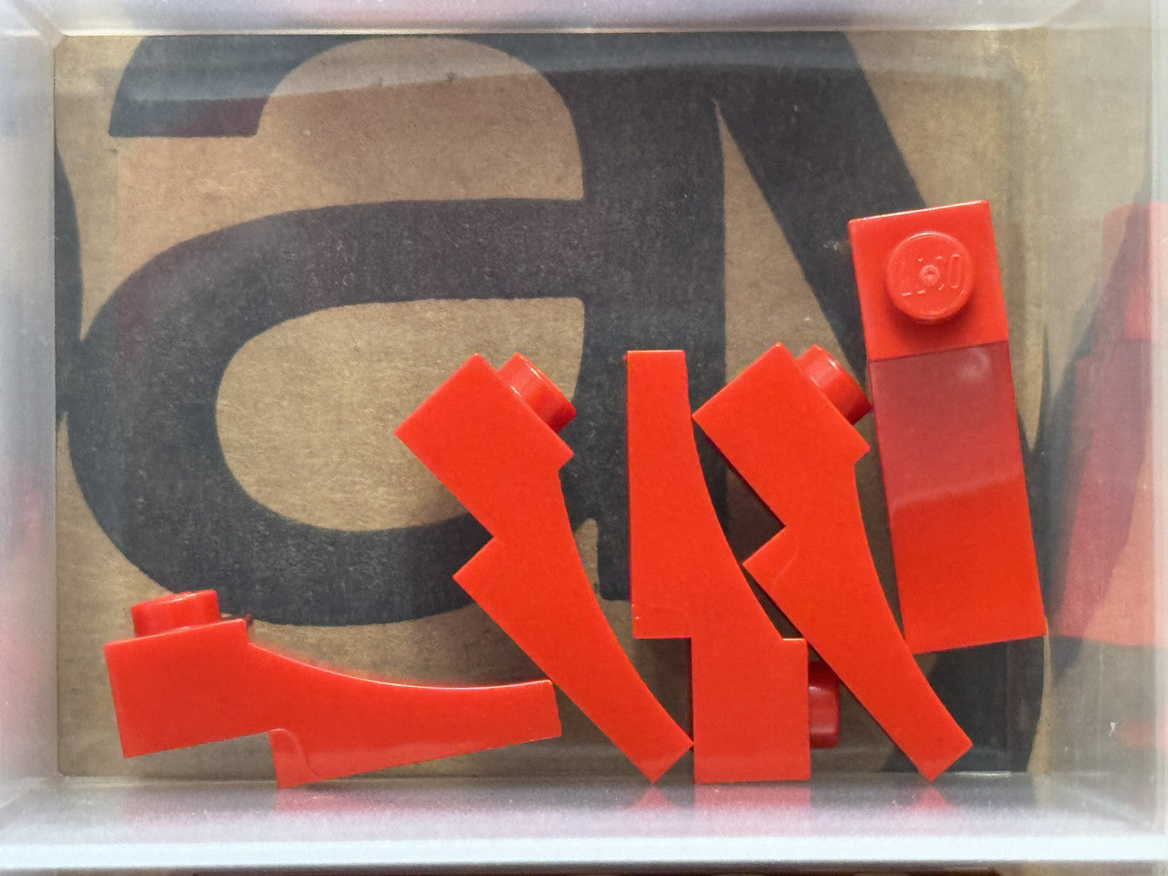 LEGO Parts - Red Arch 1 x 3 Inverted - No 70681 - QTY 5