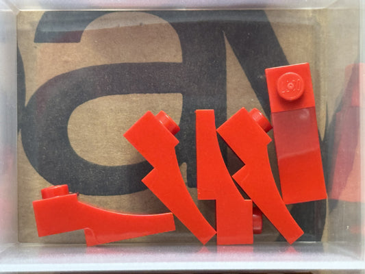 LEGO Parts - Red Arch 1 x 3 Inverted - No 70681 - QTY 5