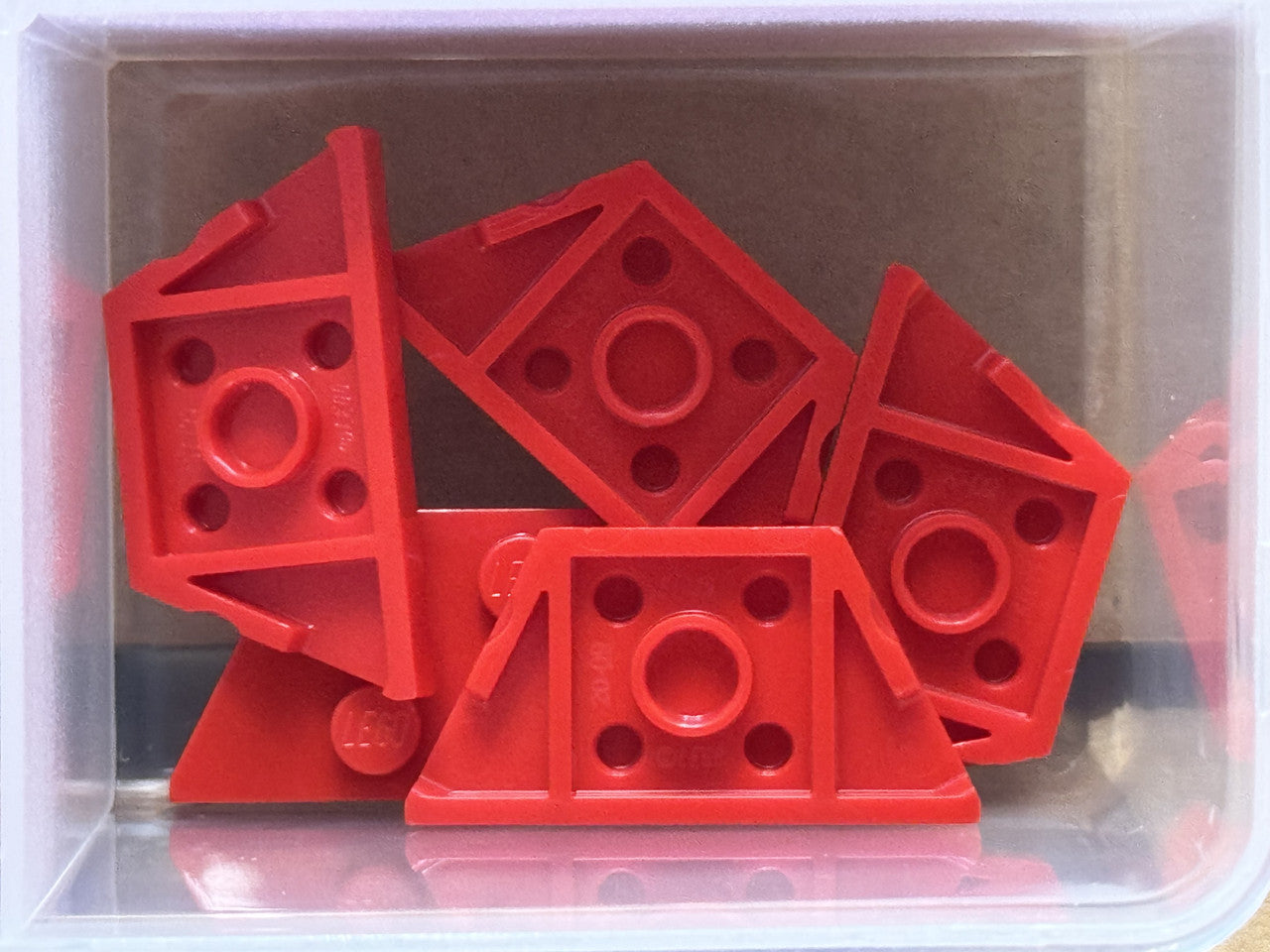 LEGO Parts - Red Wedge, Plate 2 x 4 - No 51739 - QTY 5