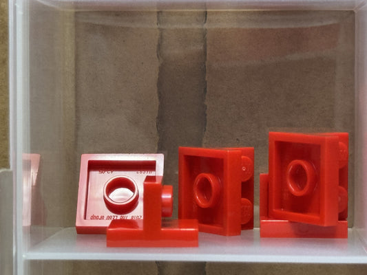 LEGO Parts - Red Bracket 2 x 2 - 1 x 2 Centered - No 41682 - QTY 5