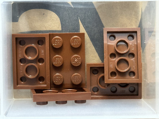 LEGO Parts - Reddish Brown Plate 2 x 3 - No 3021 - QTY 5