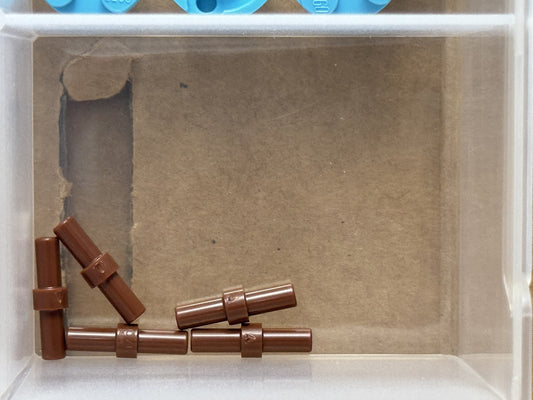 LEGO Parts - Reddish Brown Bar 2L with Stop Ring - No 78258 - QTY 5