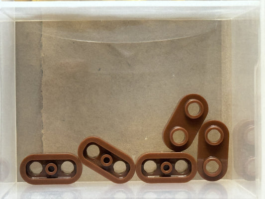 LEGO Parts - Reddish Brown Plate, Round 1 x 2 with Open Studs - No 35480 - QTY 5
