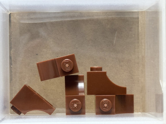 LEGO Parts - Reddish Brown Arch 1 x 2 Inverted - No 78666 - QTY 5