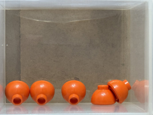 LEGO Parts - Reddish Orange Brick, Round 1 1/2 x 1 1/2 Dome - No 20952 - QTY 5