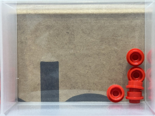 LEGO Parts - Red Plate, Round 1 x 1 - No 4073 - QTY 5