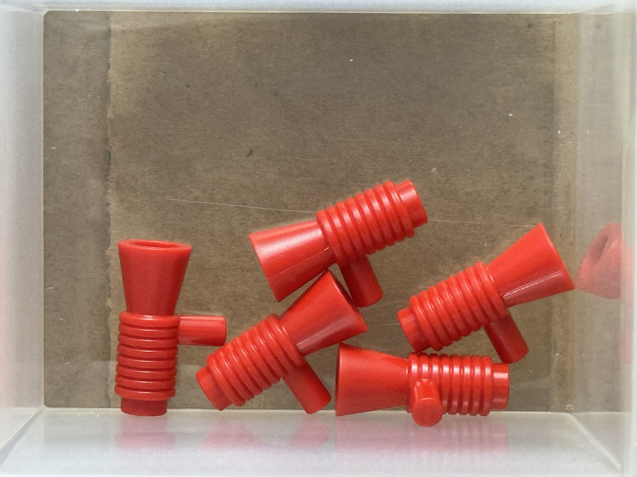 LEGO Parts - Red Minifigure Loudhailer Megaphone / SW Blaster - No 4349 - QTY 5
