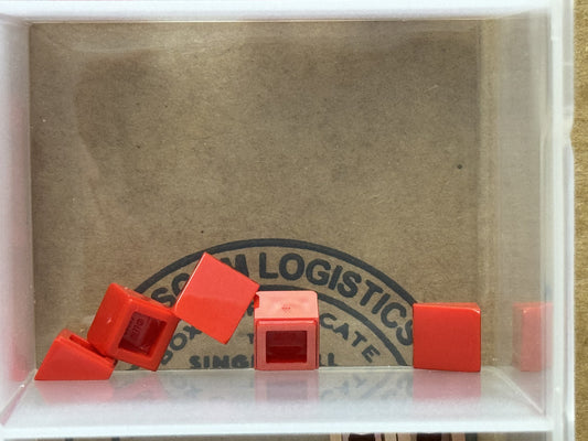 LEGO Parts - Red Slope 30 1 x 1 x 2/3 - No 54200 - QTY 5