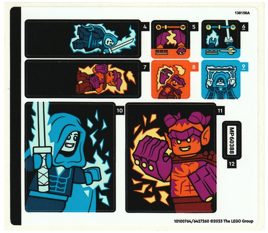 LEGO Stickers - Sheet for Set 60388, Sheet 1 - No 60388stk01 - QTY 1