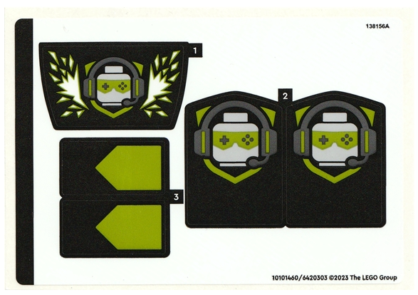 LEGO Stickers - Sheet for Set 60388, Sheet 2 - No 60388stk02 - QTY 1