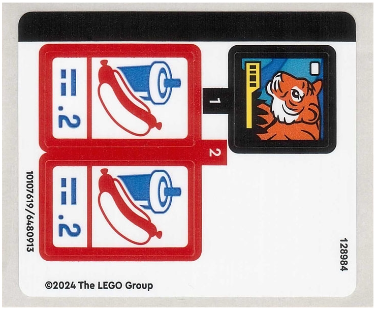 LEGO Stickers - Sheet for Set 60440 - No 60440stk01 - QTY 1