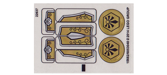 LEGO Stickers - Sheet for Set 70123 - No 70123stk01 - QTY 1