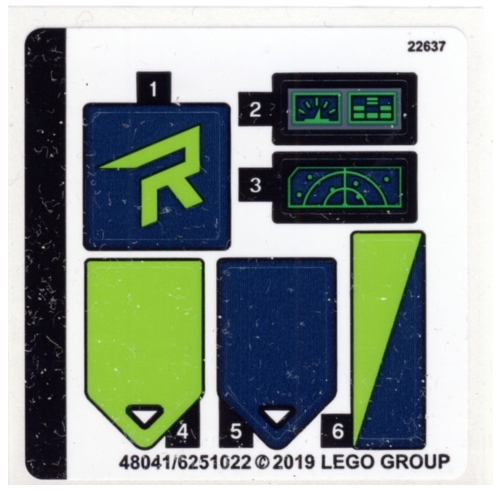 LEGO Stickers - Sheet for Set 70826 - No 70826stk01 - QTY 1