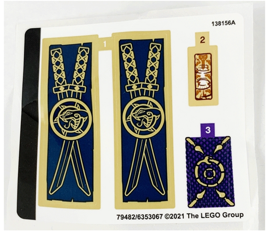 LEGO Stickers - Sheet for Set 71735 - No 71735stk01 - QTY 1