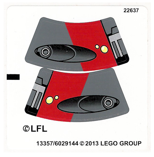 LEGO Stickers - Sheet for Set 75001 - No 75001stk01 - QTY 1