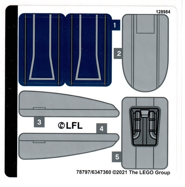 LEGO Stickers - Sheet for Set 75316 - No 75316stk01 - QTY 1