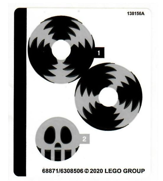LEGO Stickers - Sheet for Set 75549 - No 75549stk01 - QTY 1