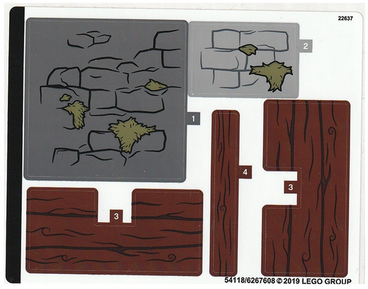 LEGO Stickers - Sheet for Set 75947 - No 75947stk01 - QTY 1