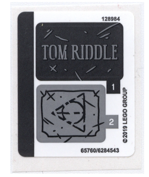 LEGO Stickers - Sheet for Set 75965 - No 75965stk01 - QTY 1