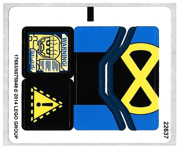 LEGO Stickers - Sheet for Set 76022 - International - No 76022stk01a - QTY 1