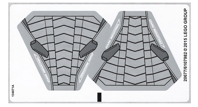 LEGO Stickers - Sheet for Set 76031 - North American - No 76031stk01b - QTY 1