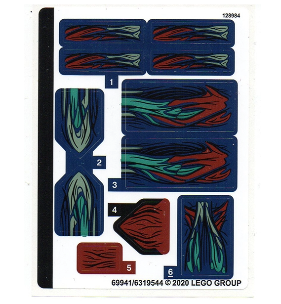 LEGO Stickers - Sheet for Set 76154 - No 76154stk01 - QTY 1