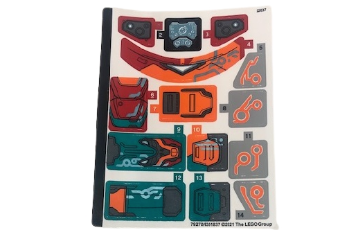 LEGO Stickers - Sheet for Set 76194 - No 76194stk01 - QTY 1