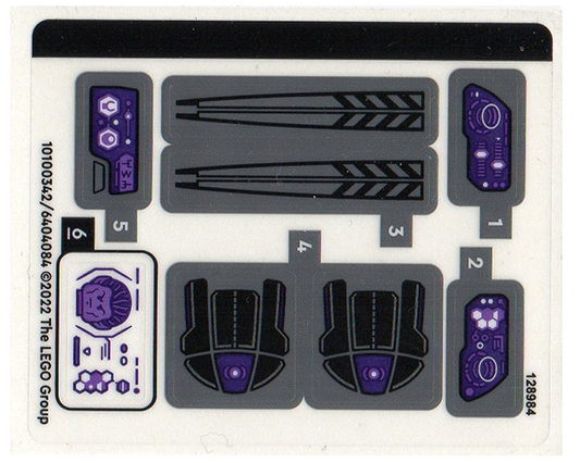 LEGO Stickers - Sheet for Set 76214 - No 76214stk01 - QTY 1