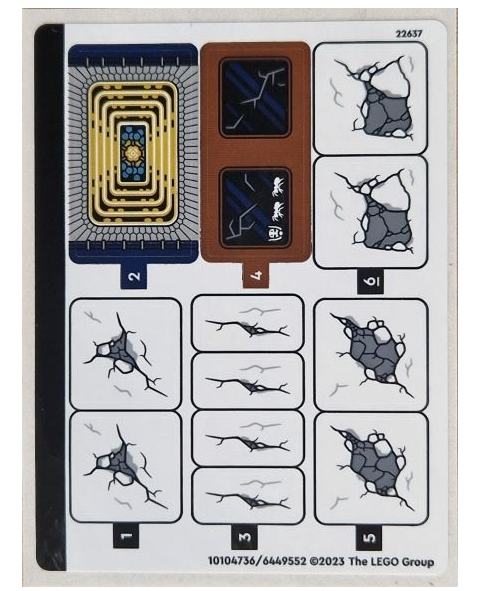 LEGO Stickers - Sheet for Set 76266 - No 76266stk01 - QTY 1