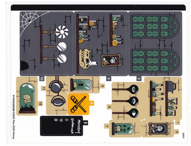 LEGO Stickers - Sheet for Set 76397 - No 76397stk01 - QTY 1