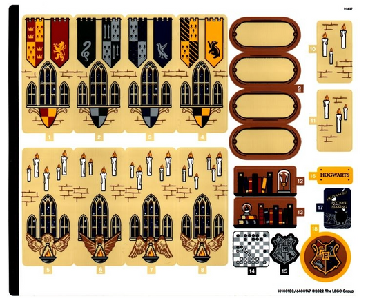 LEGO Stickers - Sheet for Set 76399, Sheet 1 - No 76399stk01 - QTY 1