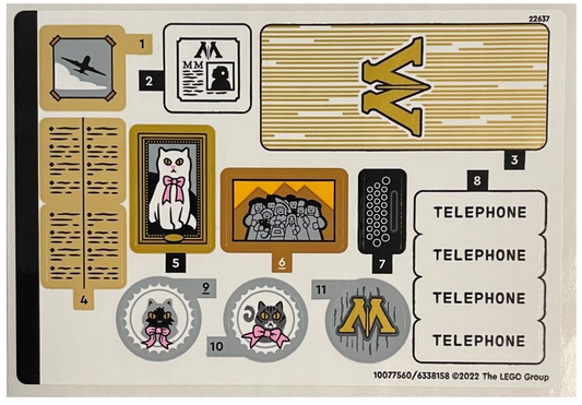 LEGO Stickers - Sheet for Set 76403 - No 76403stk01 - QTY 1