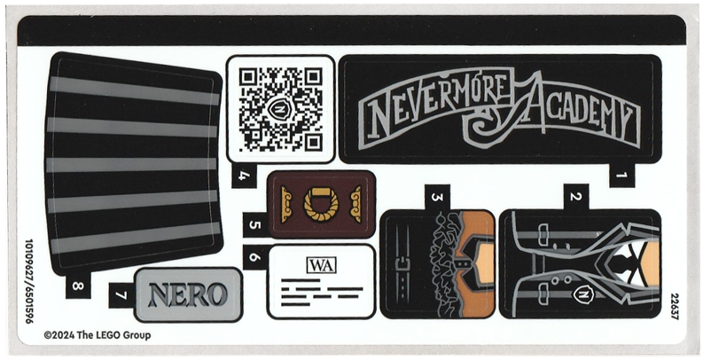 LEGO Stickers - Sheet for Set 76780 - No 76780stk01 - QTY 1