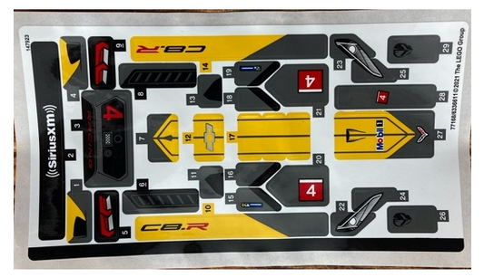 LEGO Stickers - Sheet for Set 76903, Sheet 1 - No 76903stk01 - QTY 1