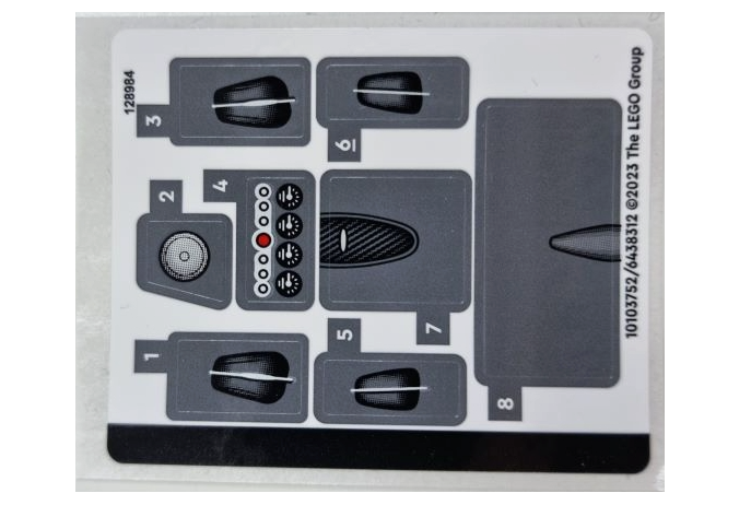 LEGO Stickers - Sheet for Set 76915 - No 76915stk01 - QTY 1