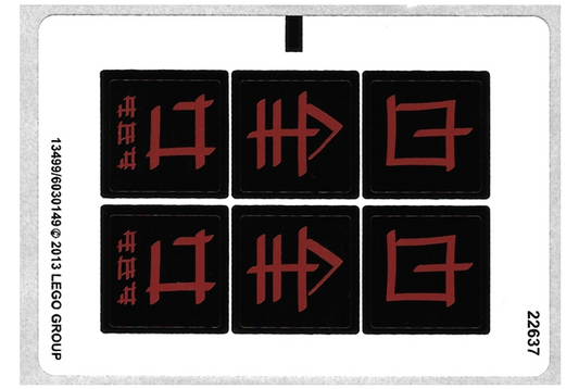 LEGO Stickers - Sheet for Set 79101 - No 79101stk01 - QTY 1