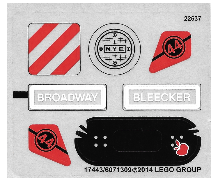LEGO Stickers - Sheet for Set 79118 - No 79118stk01 - QTY 1