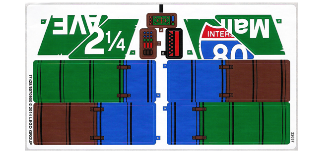 LEGO Stickers - Sheet for Set 79120 - No 79120stk01 - QTY 1