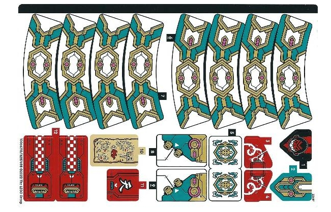 LEGO Stickers - Sheet for Set 80037 - No 80037stk01 - QTY 1