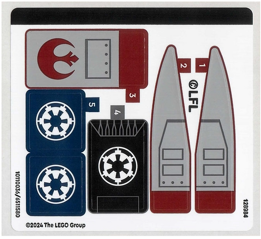 LEGO Stickers - Sheet for Set 40755 - No 40755stk01 - QTY 1