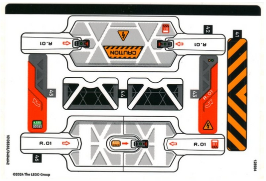 LEGO Stickers - Sheet for Set 42181, Sheet 2 - No 42181stk02 - QTY 1