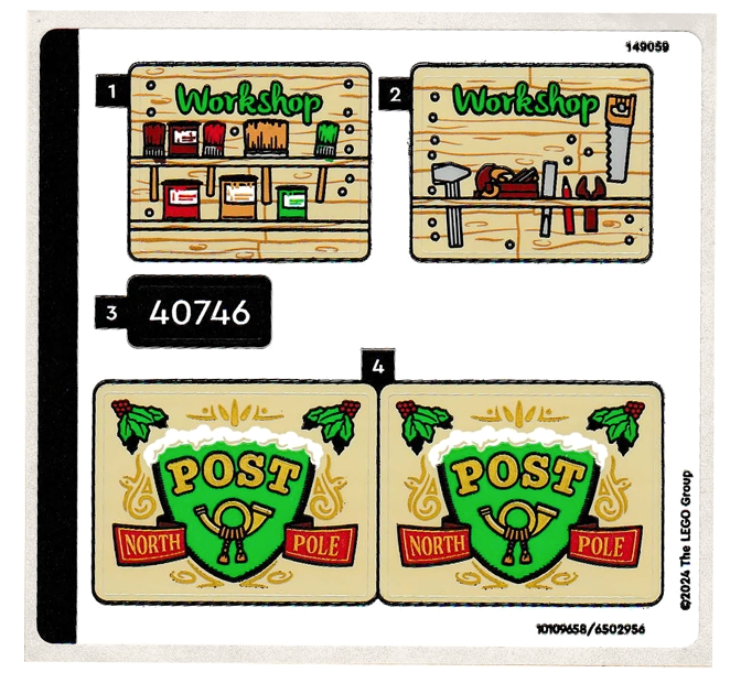 LEGO Stickers - Sheet for Set 40746 - No 40746stk01 - QTY 1