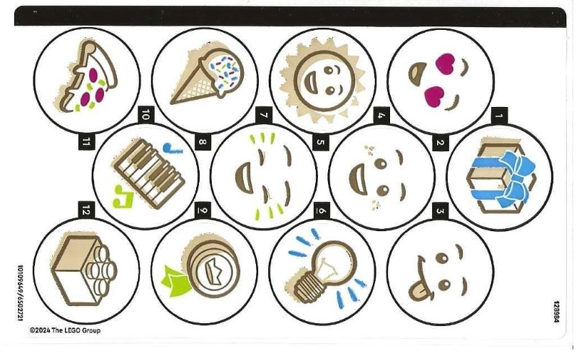 LEGO Stickers - Sheet for Set 41839 - No 41839stk01 - QTY 1