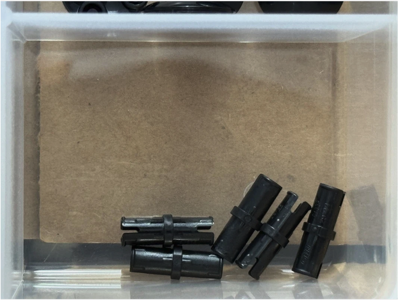 LEGO Parts - Black Technic, Pin with Short Friction Ridges - No 2780 - QTY 5