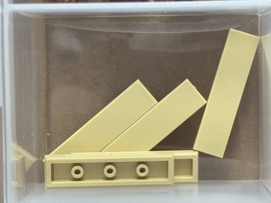 LEGO Parts - Tan Tile 1 x 4 - No 2431 - QTY 5