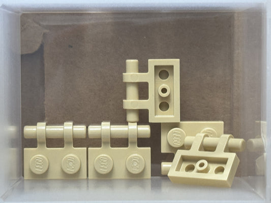 LEGO Parts - Tan Plate 1 x 2 with Bar Handle on Side - No 2540 - QTY 5