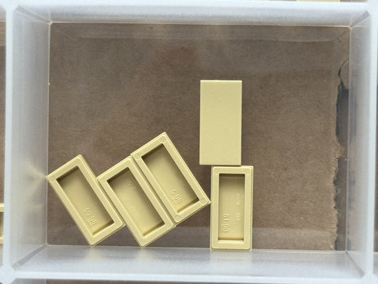 LEGO Parts - Tan Tile 1 x 2 - No 3069 - QTY 5